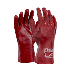 Esko | Red Shield Gauntlet 27cm Gloves | 12 Pairs
