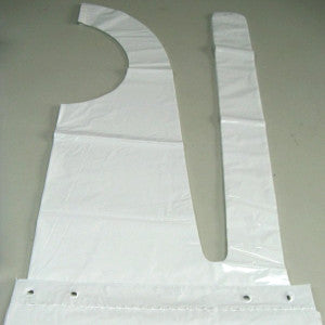 Ppe Disposable Protective Clothing: Aprons Plastic Disposable | White 45 Micron | Packet of 25