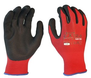 Coated Gloves: Safe-T-Tec | Extra Flex Flexi-Pro Sandy Latex Coated Glove