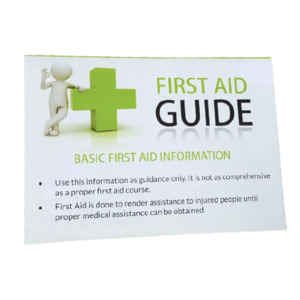 First Aid Kits Industrial Commercial: First Aid Instructions Tips | Guide | MDOC001