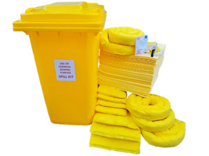 Spill Kits: 240Ltr Chemical | General Purpose Spill Kit in Bin