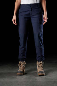 Womens Workwear Hi Vis Clothing: FXD | WOMENS CUFFED STRETCH WORK PANTS | WP-4W