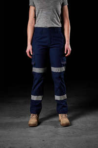 Womens Workwear Hi Vis Clothing: FXD | WOMENS REFLECTIVE STRETCH RIPSTOP WORK PANTS | WP-7WT