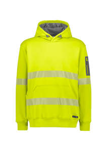 Womens Workwear Hi Vis Clothing: Unisex Streetworx Segmented Tape Water Resistant Hoodie | ZT867