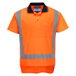 Hi Vis Shirts T Shirts Singlets: TTMC-W17 Hi-Vis X Back Polo Shirt S/S - TM311