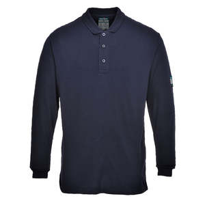 Everyday Workwear: Modaflame Anti-Static FR Long Sleeve Polo Shirt - FR10