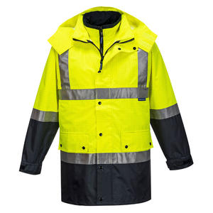 Hi Vis Wet Weather Jackets Coats: Mackay Hi-Vis Anti-Static 4-in-1 Jacket - MJ887