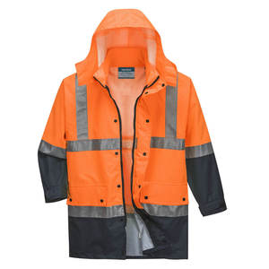 Hi Vis Wet Weather Jackets Coats: Mackay Hi-Vis Anti-Static Rain Traffic Jacket - MJ370