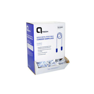 Ppe Safety Equipment: Blue Metal Detectable Corded Earplugs | Box of 100