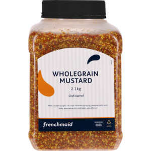 Products: FRENCH MAID WHOLEGRAIN MUSTARD 2.1KG – Total Foods