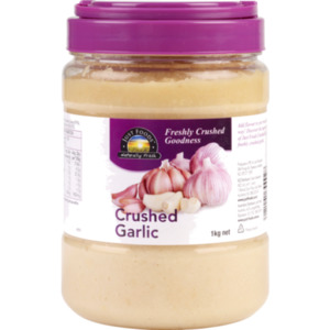 Products: JUST FOODS CRUSHED GARLIC 1KG – Total Foods