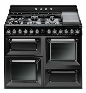 SMEG 110CM VICTORIA FREESTANDING OVEN (BLACK)