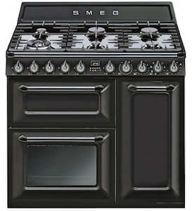 SMEG 90CM VICTORIA FREESTANDING OVEN (BLACK)