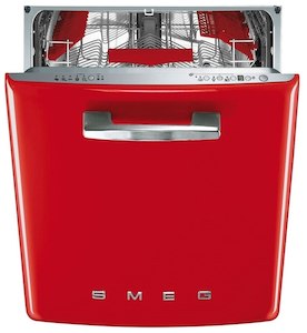 SMEG 50S STYLE DISHWASHER RED