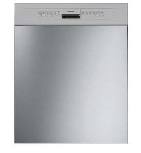 Dishwashers: SMEG 60CM STAINLESS STEEL BUILT UNDER DISHWASHER