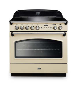 FALCON CLASSIC FX90 INDUCTION SINGLE OVEN COOKER CREAM CHROME