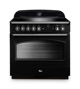 FALCON CLASSIC FX90 INDUCTION SINGLE OVEN COOKER BLACK CHROME