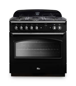 FALCON CLASSIC FX90 DUAL FUEL SINGLE OVEN COOKER BLACK CHROME