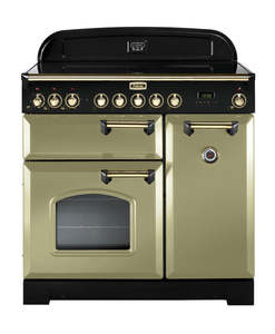 FALCON CLASSIC DELUXE 90CM INDUCTION OLIVE GREEN BRASS