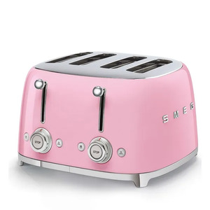 Small Appliances: Smeg 4 Slice Toaster Pink