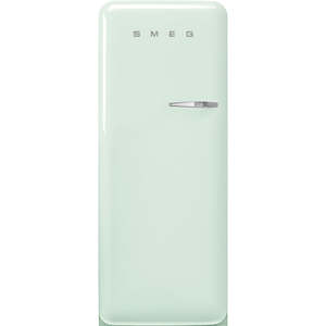 Refrigeration: SMEG FAB28 50's Style Retro Refrigerator Left Hand Hinge 270L Pastel Green