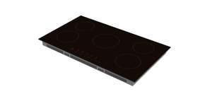 Appliances: XIT 90cm Induction Cooktop - Black Glass