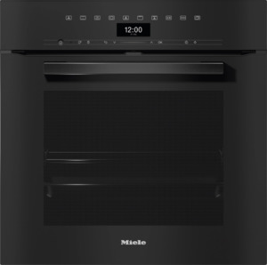 Wall Ovens: Miele DGC7450 VitroLine Black Combi Steam Oven