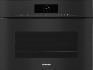 Wall Ovens: Miele DGC 7845 HCX Pro Pureline Obsidian Black Combi Steam Oven