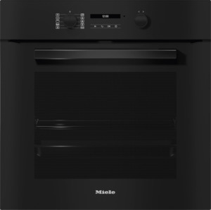 Single Wall Ovens: Miele H2681 BP Oven Obsidian Black