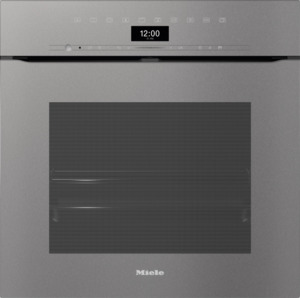 Single Wall Ovens: Miele H7464 BPX Handleless Graphite Grey Pyrolytic Oven