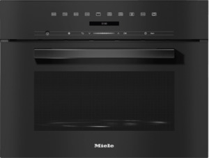 Miele M7244 TC Vitroline Obsidian Black Built-In Microwave Oven