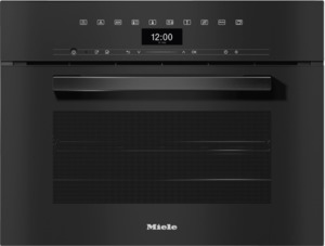 Steam Wall Ovens: Miele DGC 7440 HC Pro Obsidian Black Combi Steam Oven
