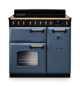 Electric Freestanding Ovens: Classic Deluxe 90 Induction, Antique Brass
