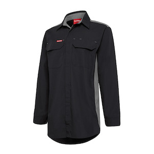 Shirts Polos Ww: N2SU02 Hard Yakka Contrast Polycotton Lightweight Long Sleeve Shirt