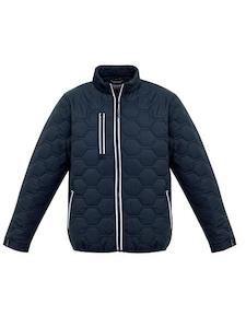 ZJ420 Syzmik Unisex Hexagonal Puffer Jacket Navy, Yellow/Navy or Orange/Navy.