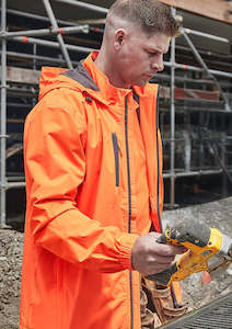 ZJ260 Syzmik Unisex Super Light Packable Rain Jacket High Vis