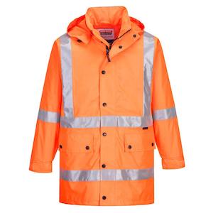 Jackets: MX306 Portwest Max Hi-Vis X Back Rain Traffic Jacket