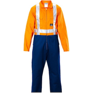 Overalls Dustcoats: N1228 Hard Yakka Day/Night Cotton Zip Overall