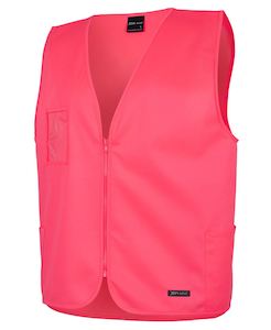 6HVSZ JBs Wear Hi Vis Zip Safety Vest