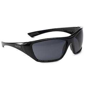 Glasses: 1652602 Bolle Hustler Black Smoke Safety Glasses