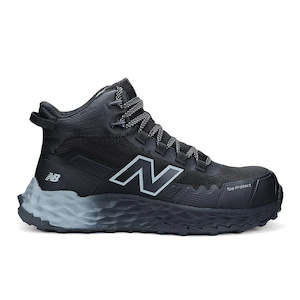 Foam Cremorne Womens Mid 2E Safety Boot, Black/Grey