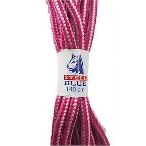 Steel Blue: A000151 Steel Blue Laces Pink 140 cm
