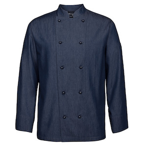 Hospitality Jackets: 5CDL JBs Unisex Denim Chef Jacket Long Sleeve