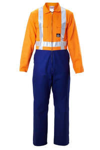 Hard Yakka, Hi Vis Zip Overall, OZ1HVZ00