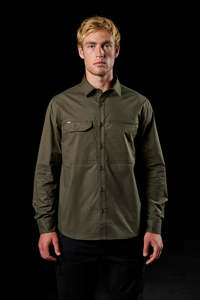 Shirts Polos Ww: LSH3 FXD VENTED STRETCH LONG SLEEVE WORK SHIRT