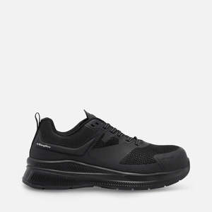 Work Boots: K26494 King Gee Hypertec Sport Men Safety Shoes - Black