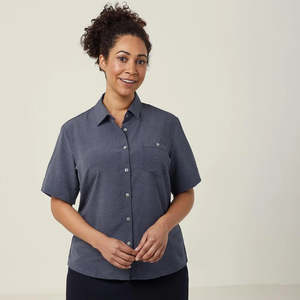 Frontpage: CATU7H CLEARANCE NNT Silvi Spot Print Short Sleeve Shirt