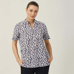Frontpage: CATUHU CLEARANCE NNT Antibacterial Petal Print S/S Tunic