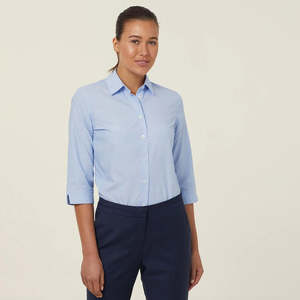 CATUDH CLEARANCE NNT Poly Cotton End On End 3/4 Sleeve Shirt