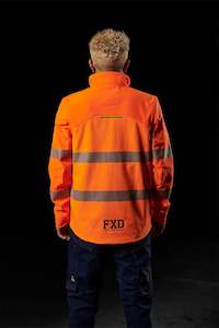 Hi-Vis Taped Soft Shell Work Jacket | Wo-3T